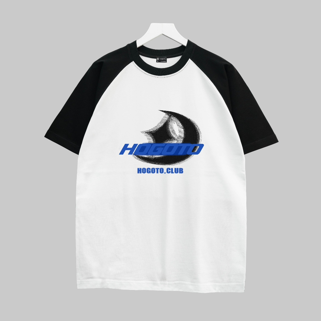 Áo thun RAGLAN MẶT TRĂNG - shop Hogotoclub - 100% cotton định lượng 230gsm