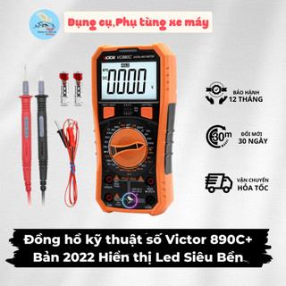 Đồng hồ kỹ thuật số Victor 890C+ Bản 2022 Hiển thị Led Siêu Bền.( Bảo Hành 12 tháng )