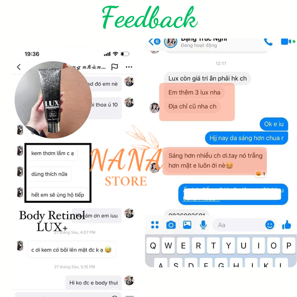 Kem Dưỡng Trắng Da Body Lux Retinol $ B3