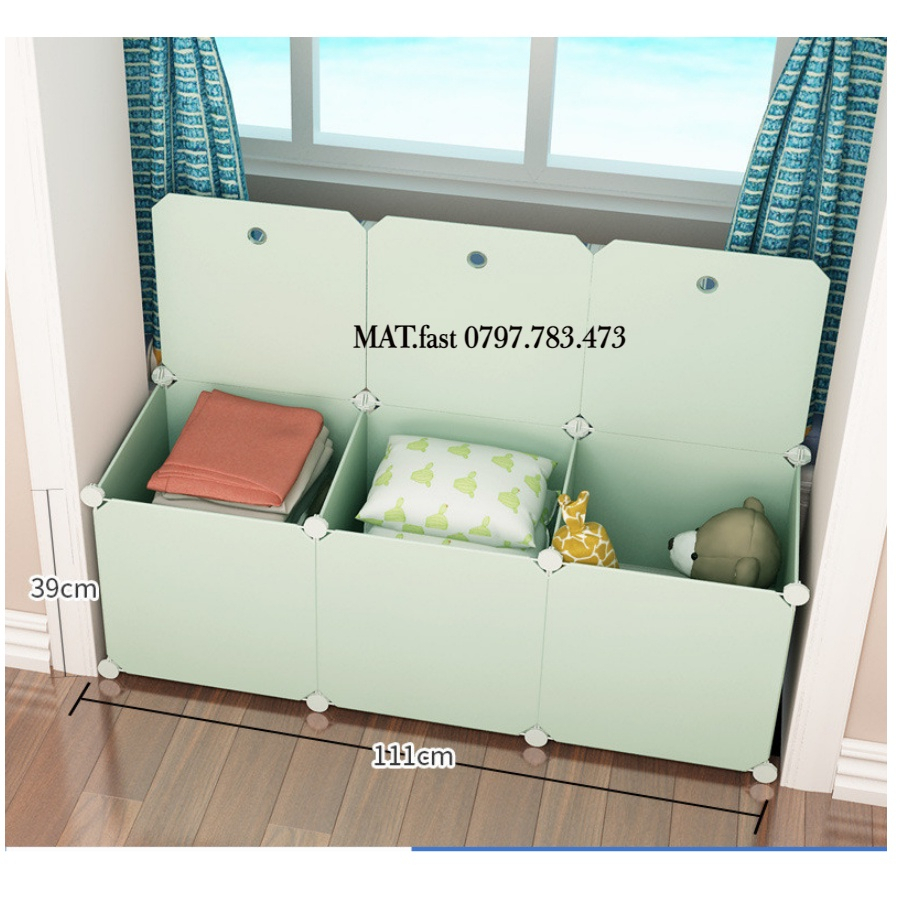 TỦ NHỰA LẮP GHÉP Ô ĐỂ ĐỒ CHƠI THÔNG MINH sâu 37cm