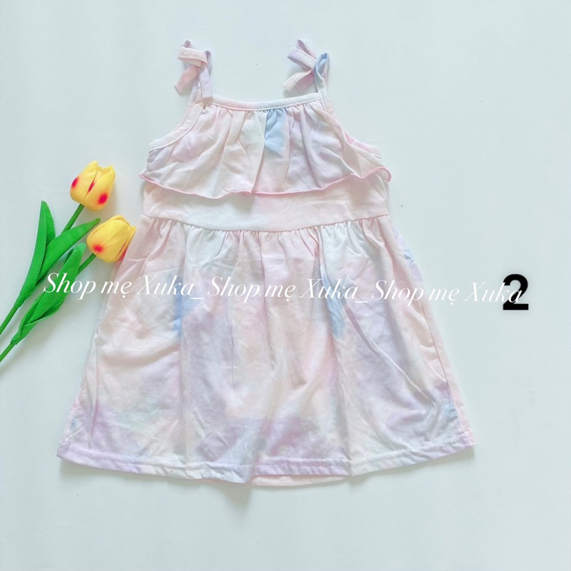 Váy 2 dây thắt nơ bé gái Jumping Beans