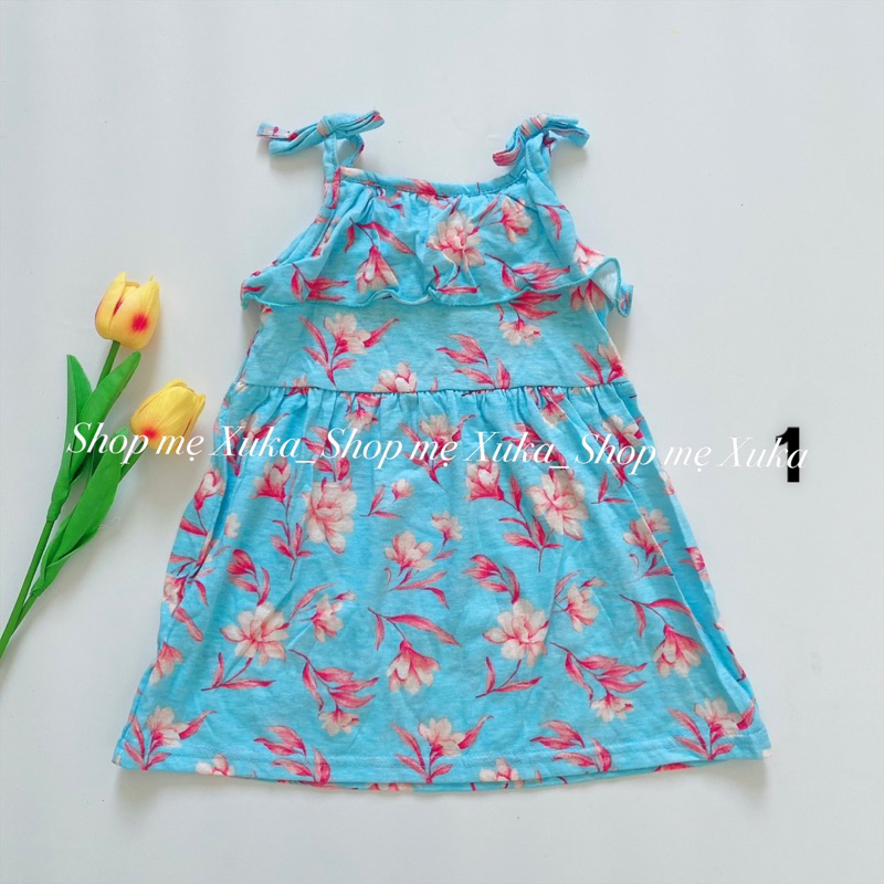 Váy 2 dây thắt nơ bé gái Jumping Beans