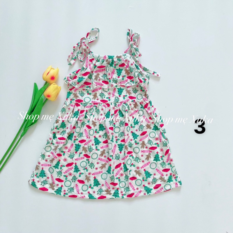 Váy 2 dây thắt nơ bé gái Jumping Beans