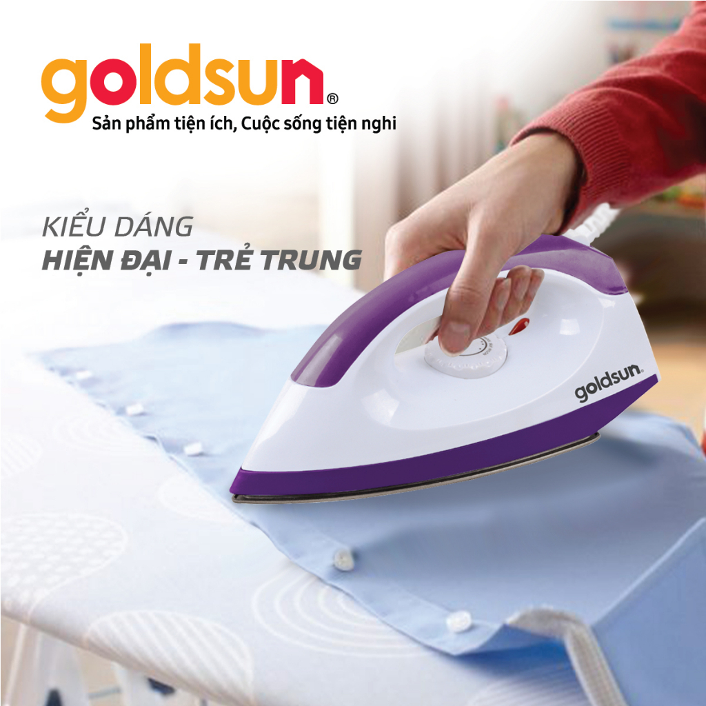 Bàn Là Khô Goldsun Bề Mặt Chống Dính Nhiều Chế Độ Linh Hoạt Mọi Loại Vải - GIR2201