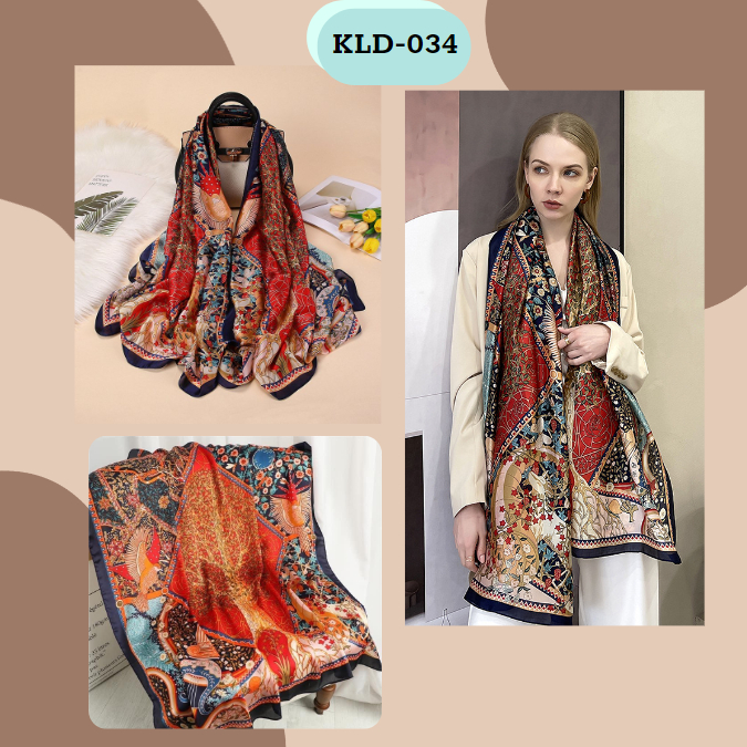 Khăn lụa dài 90x180 màu sắc sang trọng quý phái KLD 034 Lalisa Store