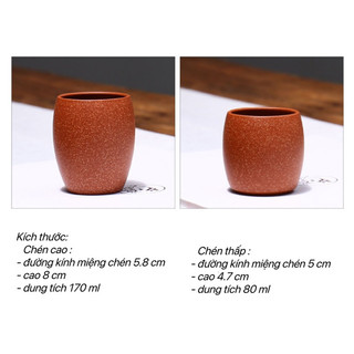Chén Tử Sa Nghi Hưng 170 ml (Huyết Long Sa)