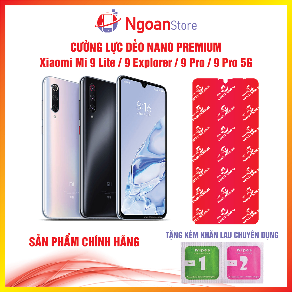 Cường lực dẻo Nano cho Xiaomi Mi 9 Lite / 9 Explorer / 9 Pro / 9 Pro 5G - Ngoan Store