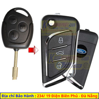 Chìa Khoá Remote Độ gập xe ô tô Ford Transit mẫu V17