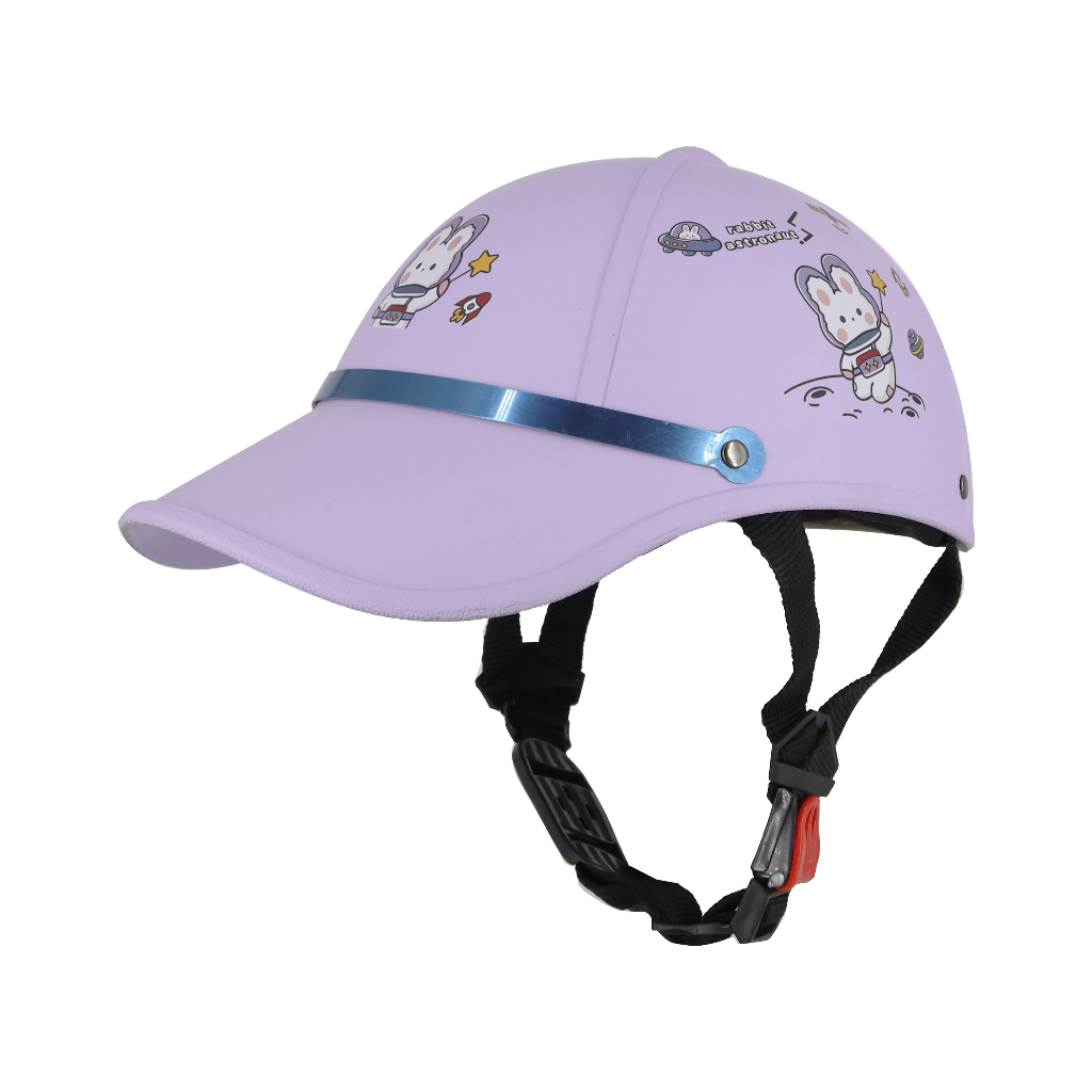 Mũ bảo hiểm 1/2 SRT lưỡi trai nam nữ, tem dễ thương  freesize - nón kết