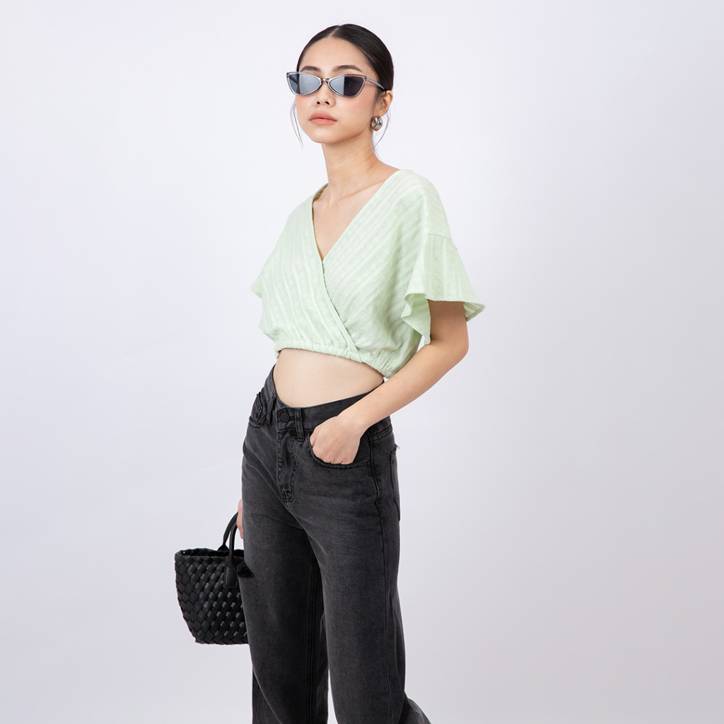 Sơ Mi Phom Nữ CROPTOP J-P Fashion 10608445 CT5