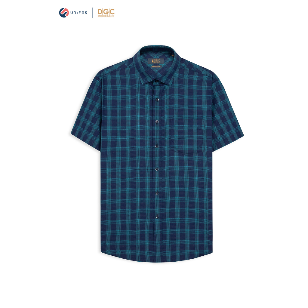 Sơ mi nam chất liệu cotton 100% DGC - SASNBC21M thoáng mát thám hút tốt thích hợp cho mùa hè