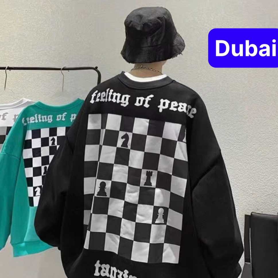ÁO KHOÁC HOODIE NAM NỮ UNISEX CHẤT NỈ HÌNH CỜ VUA PHONG CÁCH SIÊU VIP PRO - DUBAI FASHION
