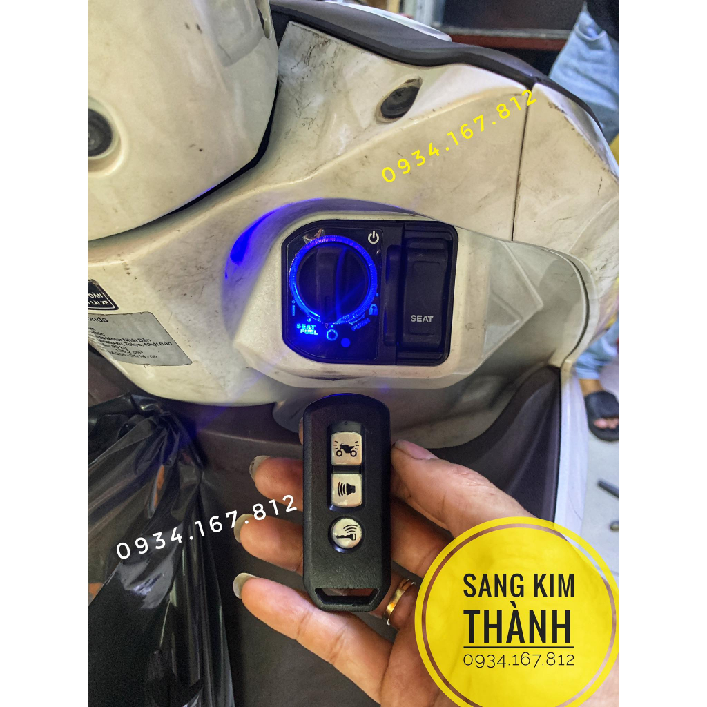 Bộ Khóa Smartkey VISION Cao Cấp Mẫu Slock Found Dùng Ổ Núm SMK Honda Chính Hãng
