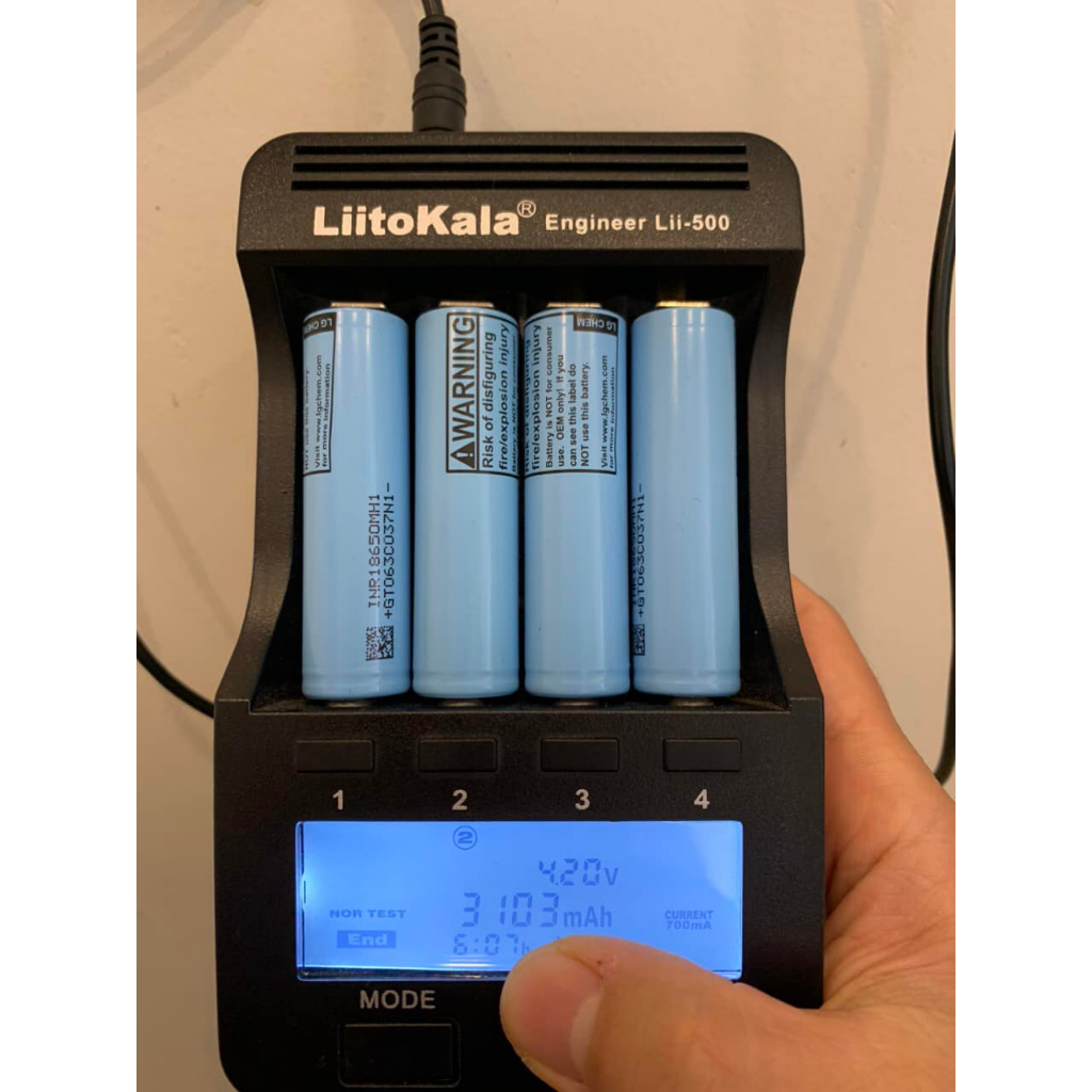 Pin 18650 LG Chem dung lượng 3200mAh - 3.7V xả 20A  / Tháo khối MH1