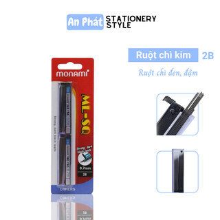 Ruột bút chì bấm 2b monami 0.7mm