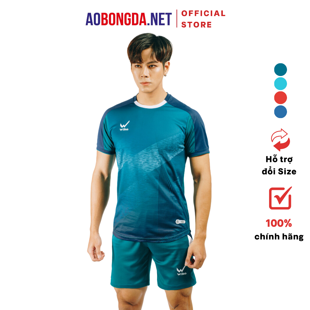 Bộ Quần Áo Đá Bóng Wika Tornado Kết Cấu Vải Mềm Mịn, Thoáng Thí Thấm Hút Mồ Hôi Tốt