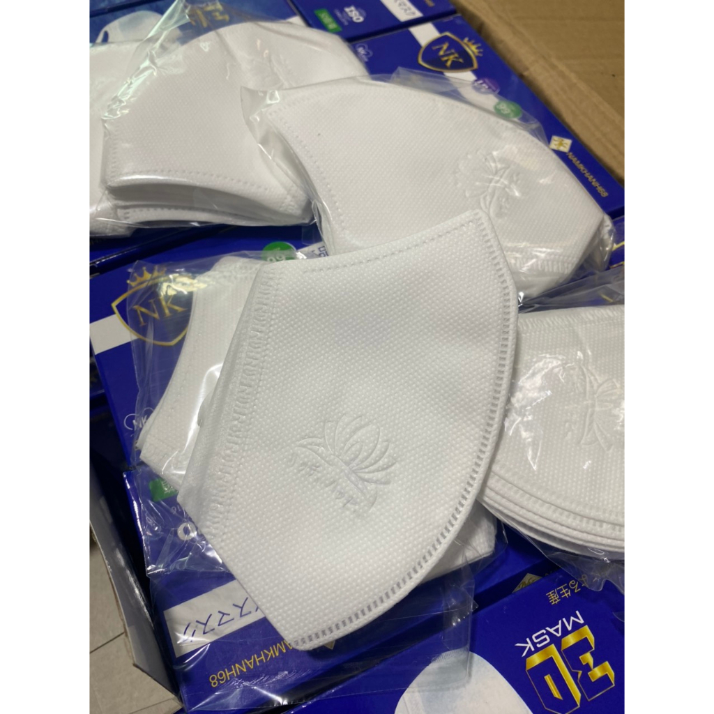 Khẩu Trang Y Tế Khẩu Trang 3D Mask 3 lớp kháng khuẩn hàng chuẩn cty Nam Khánh (Quà Tặng)