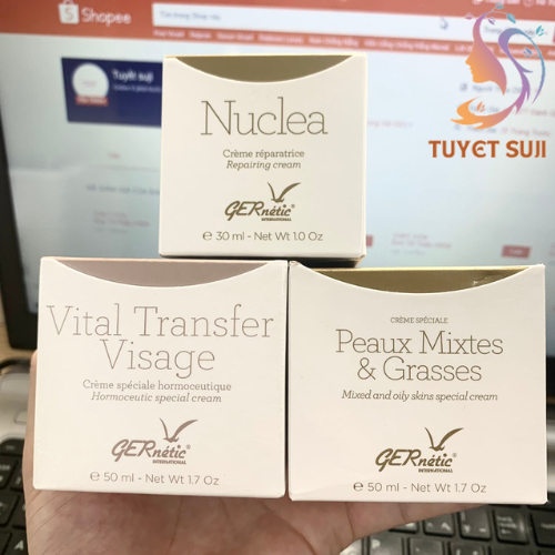  Kem Dưỡng GERnetic Vital Transfer Visage trẻ hoá loại nám phục hồi da 10 ml Dùng Thử