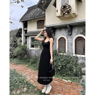 Váy đầm maxi 2 dây thun xoè co dãn tôn dáng sexy phong cách HÀN QUỐC trẻ trung cá tính VAY5