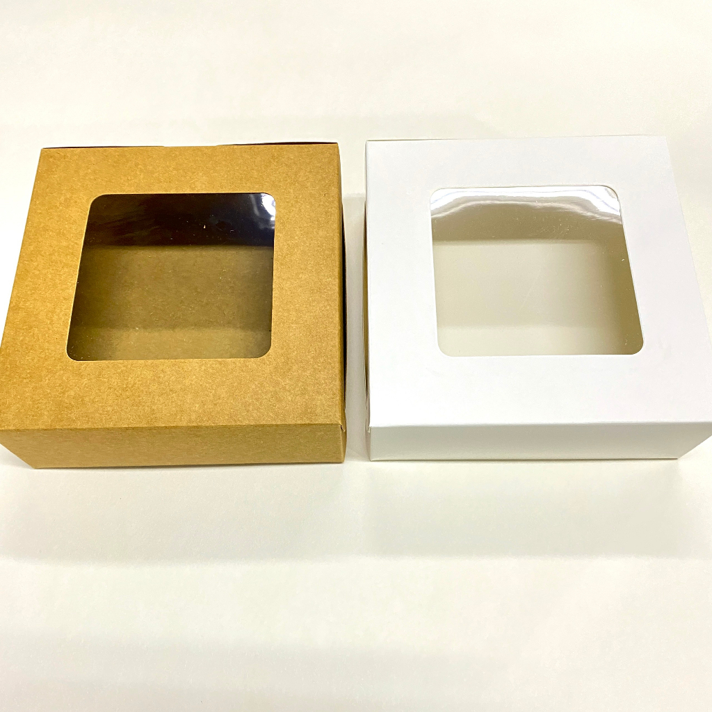 Hộp giấy đựng bánh tart trứng 4 bánh 13.5x13.5x5cm combo 100 hộp