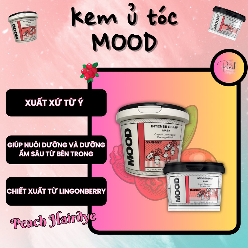 Kem Ủ tóc MOOD dành cho tóc hư tổn - Intense Repair Mask