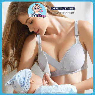 Áo lót bầu, áo lót sau sinh cho con bú có cúc bấm mở cho con bú ab02