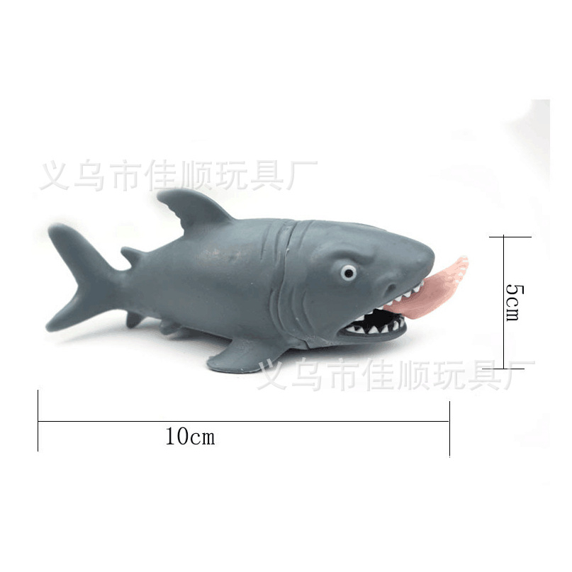 Đồ chơi squishy cá mập đạp chân