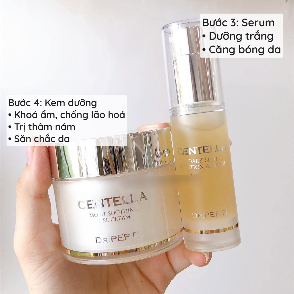 CHÍNH HÃNG CÓ TEM - Bộ dưỡng da DR.PEPTI+ DƯỠNG TRẮNG TRẺ HOÁ CĂNG BÓNG DA