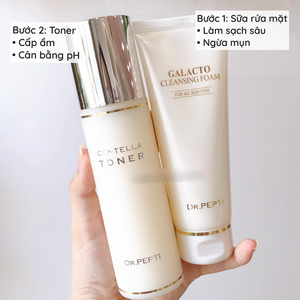 CHÍNH HÃNG CÓ TEM - Bộ dưỡng da DR.PEPTI+ DƯỠNG TRẮNG TRẺ HOÁ CĂNG BÓNG DA