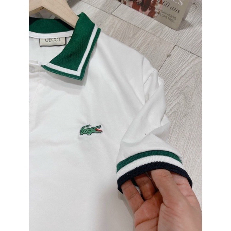 Áo Polo Nữ Trắng Cổ Xanh Hàng Thiết Kế, Áo Thun Nữ Polo Năng Động Cá Tính Hàng Xuất Dư / Hàng Nữ