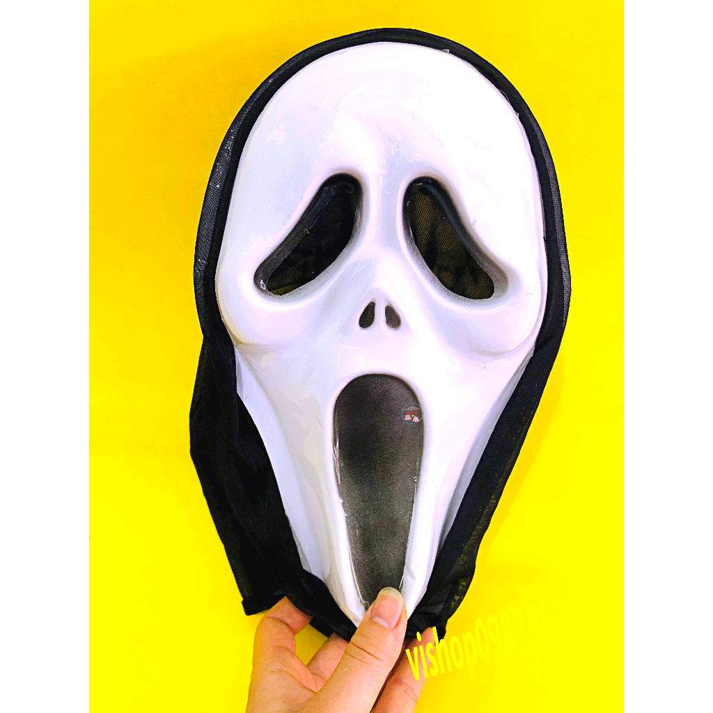 Mặt Nạ Hóa Trang Halloween Hình Người Dơi Cho Bé Scream Thần Chết Ma Há Miệng hacker