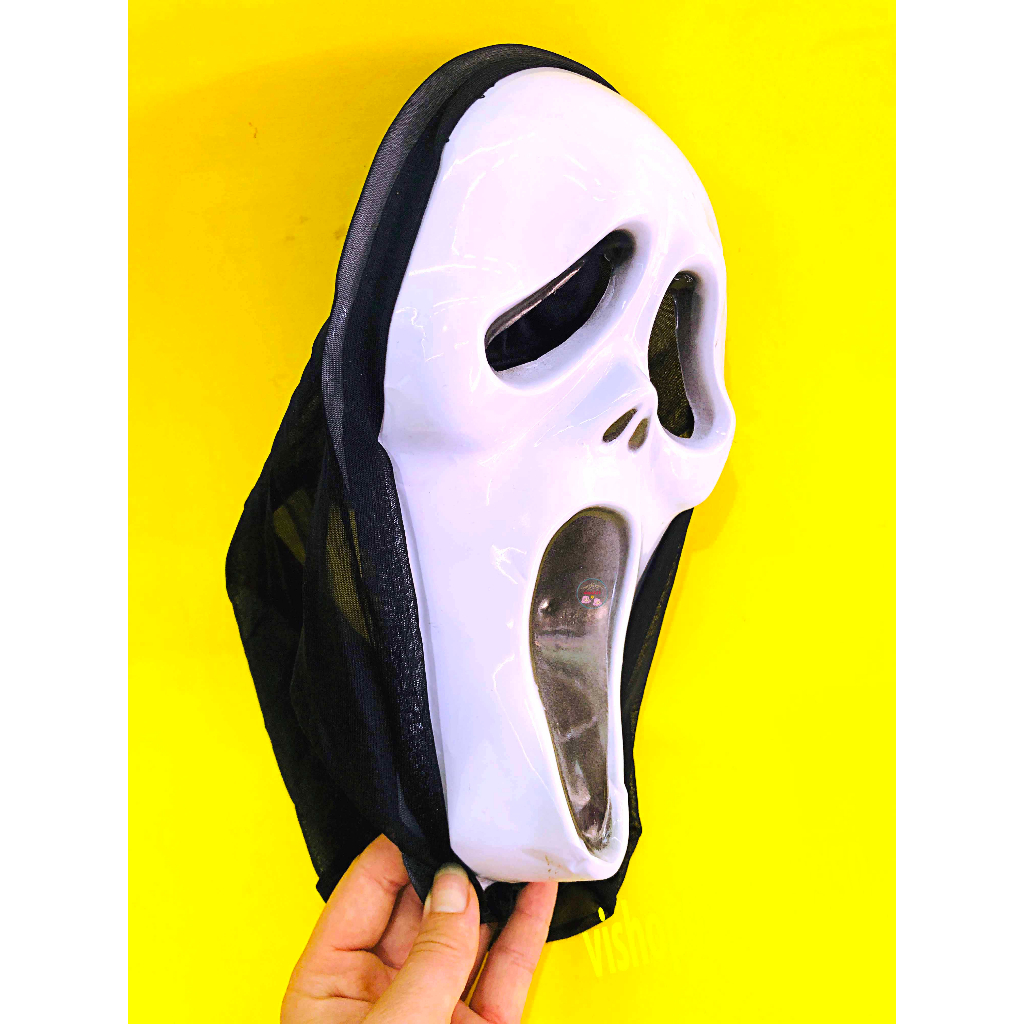 Mặt Nạ Hóa Trang Halloween Hình Người Dơi Cho Bé Scream Thần Chết Ma Há Miệng hacker