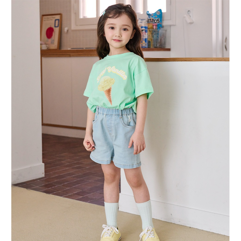 Quần jeans hè Bebezoo màu xanh nhạt cho bé BEC2PT206