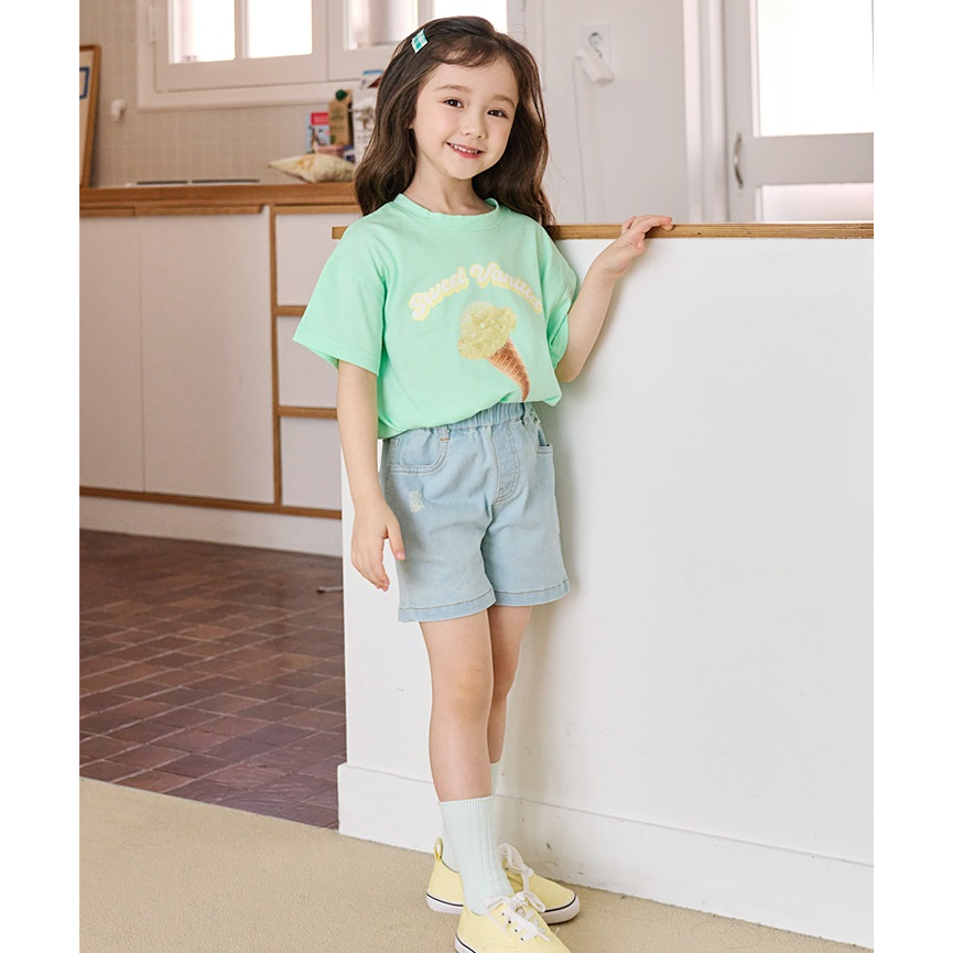 Quần jeans hè Bebezoo màu xanh nhạt cho bé BEC2PT206