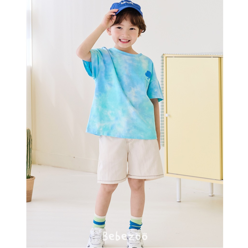 Áo phông hè Bebezoo màu loang cho bé BEC2TS202