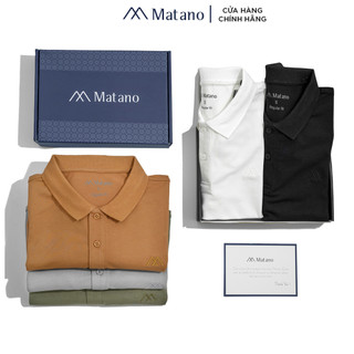 Áo polo nam trơn MATANO PO023 vải cá sấu thoáng mát, thấm mồ hôi, co giãn, trẻ trung, thanh lịch