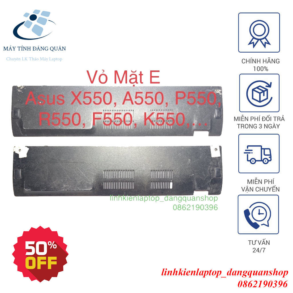 Thay Vỏ Mặt E,Vỏ Che Ram Ổ Cứng Laptop Asus X550 R550C X550C X550CA P550C F550C X550VB X550FV F550L A550(13NB00T1AP0302)