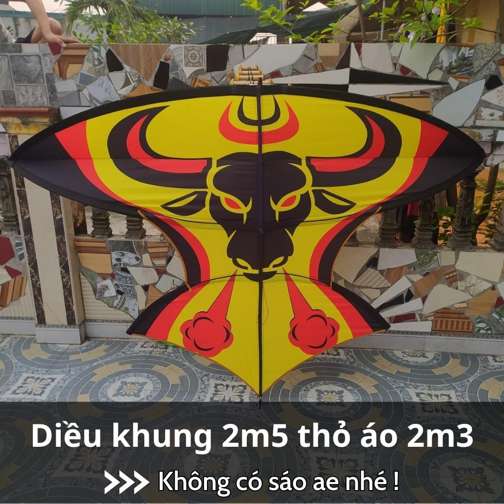 Diều sáo mini 2m giá rẻ diều sáo lắp ghép 1m 1m5 2m 2m5 3m giá rẻ cú vọ - Hoàng Đế