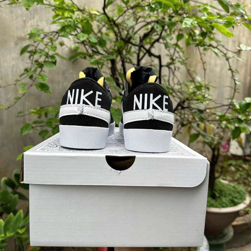 Giày sneaker blazer zumbo 77 đen móc trắng