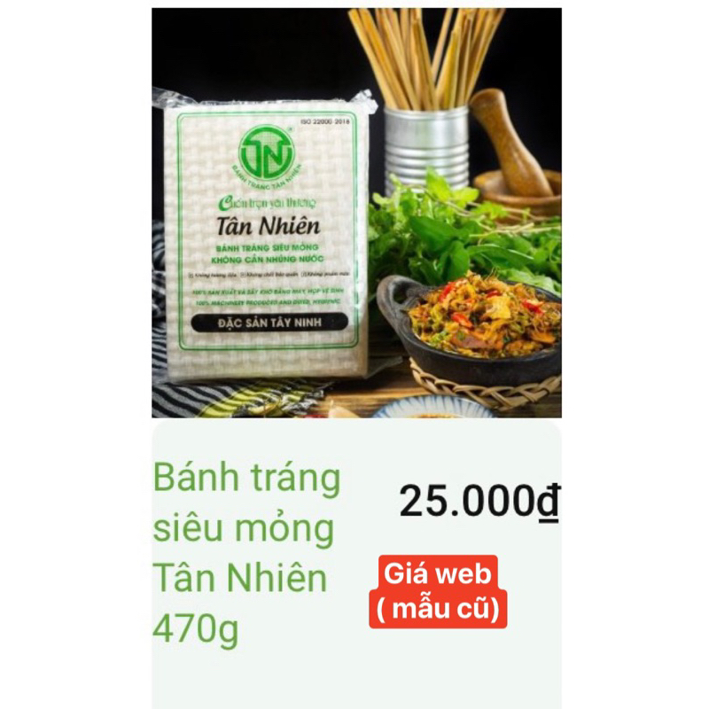 Bánh tráng siêu mỏng Tân Nhiên 450gr-- Đặc Sản Tây Ninh