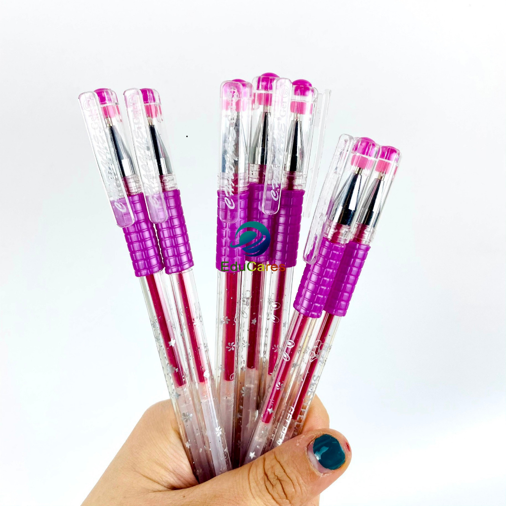 Hộp 12 Bút nhũ Kim Tuyến 301 Viết Thiệp Scented Glitter - 5 Màu Lung Linh