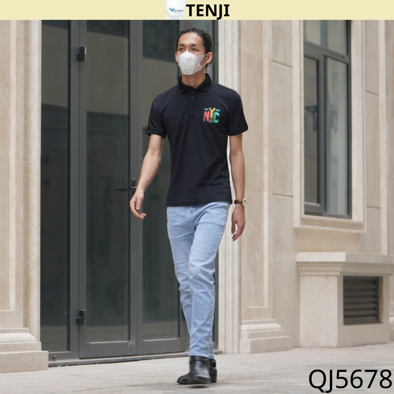 Quần Jean Nam Chất Bò QJ5678 ,rin nam xanh trơn wash sáng trẻ trung cá tính
