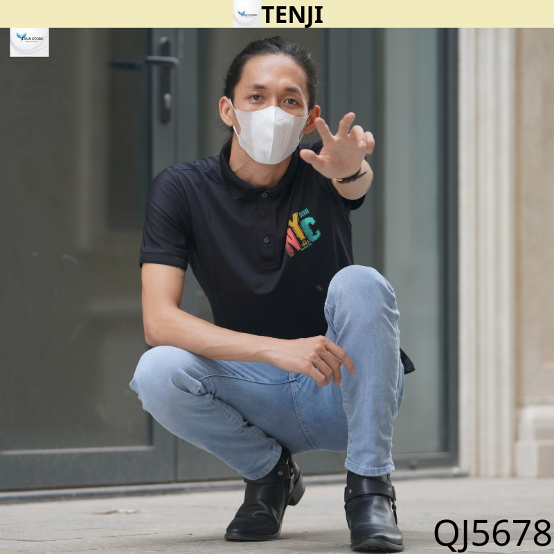 Quần Jean Nam Chất Bò QJ5678 ,rin nam xanh trơn wash sáng trẻ trung cá tính