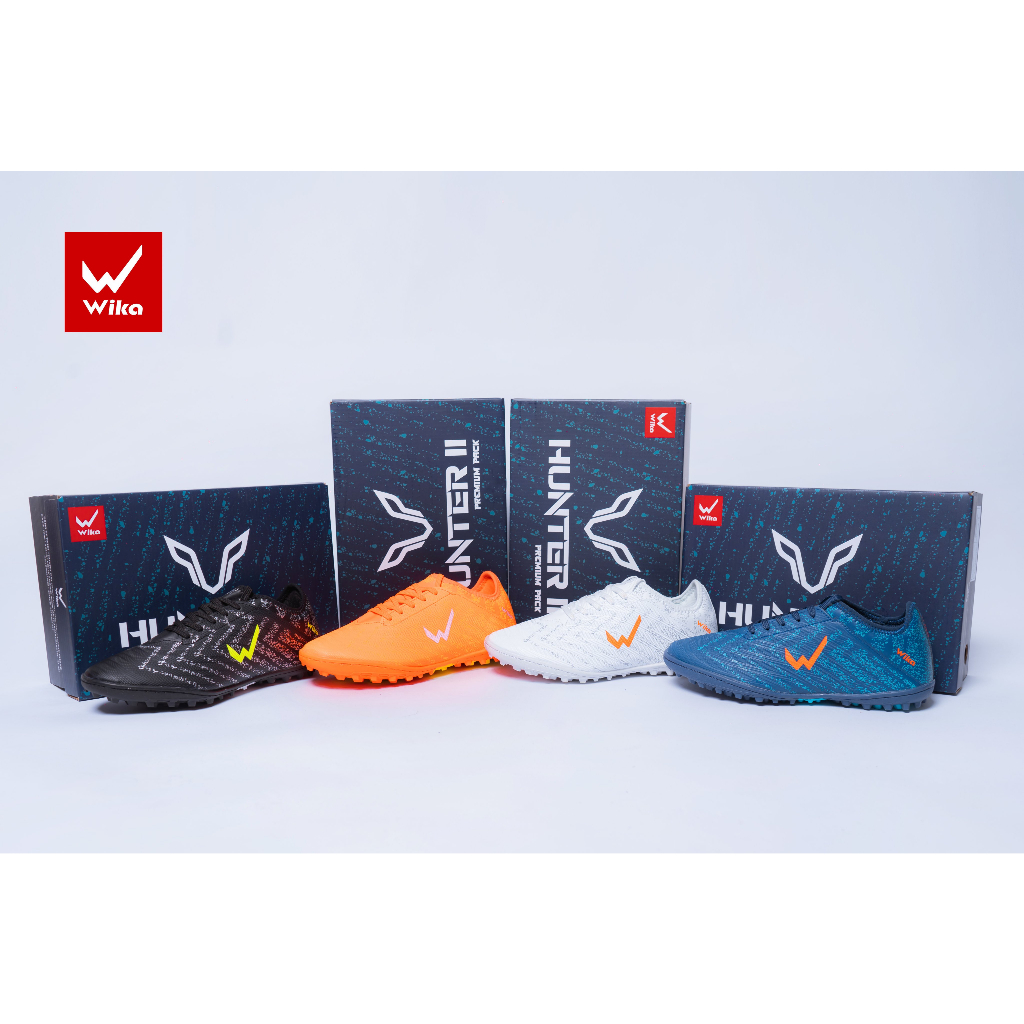 Giày Đá Bóng Wika Hunter II Chính Hãng, Giày Bóng Đá Sân Cỏ Nhân Tạo Đã Khâu Full Đế