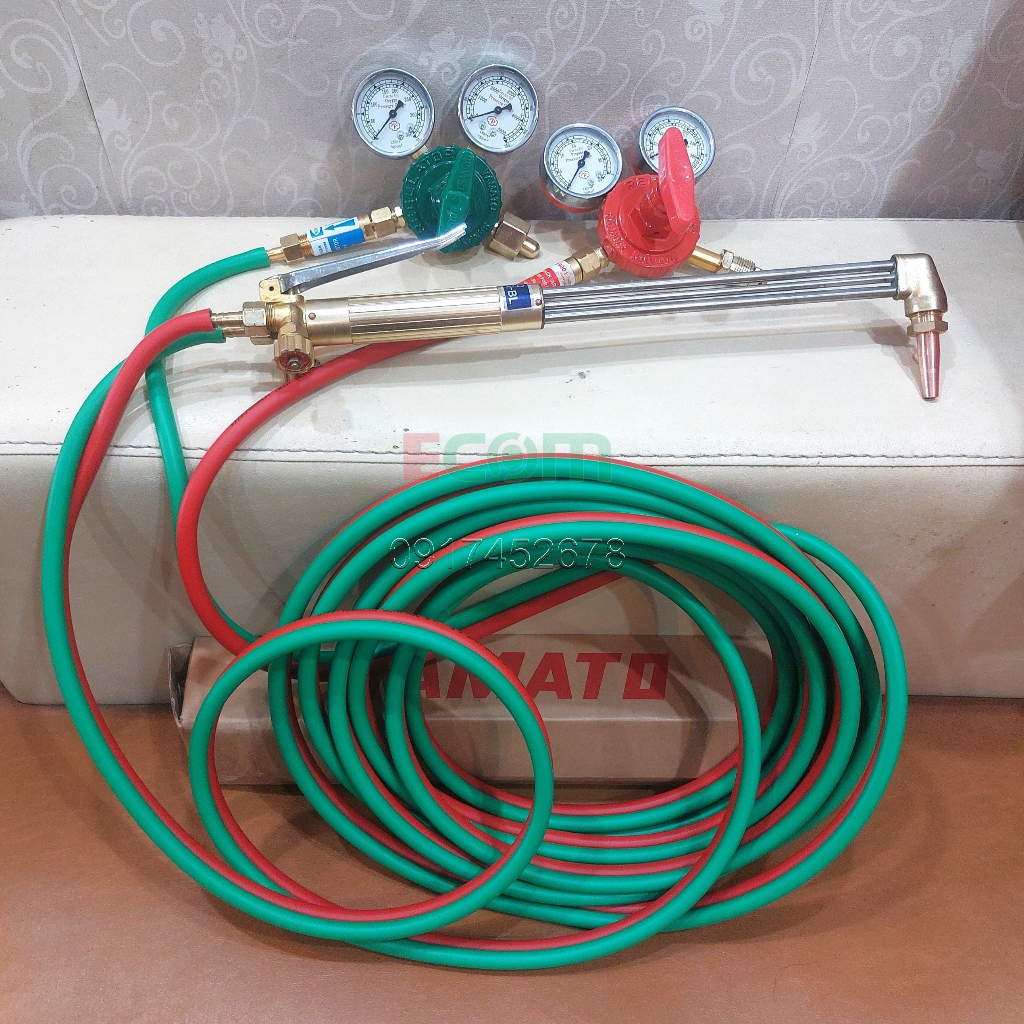 Bộ cắt gió đá (cắt hơi) YAMATO, dây 10-15m, có van chống cháy
