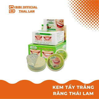 Kem tẩy trắng răng Green Herb Thái Lan 25g giúp răng trắng sáng