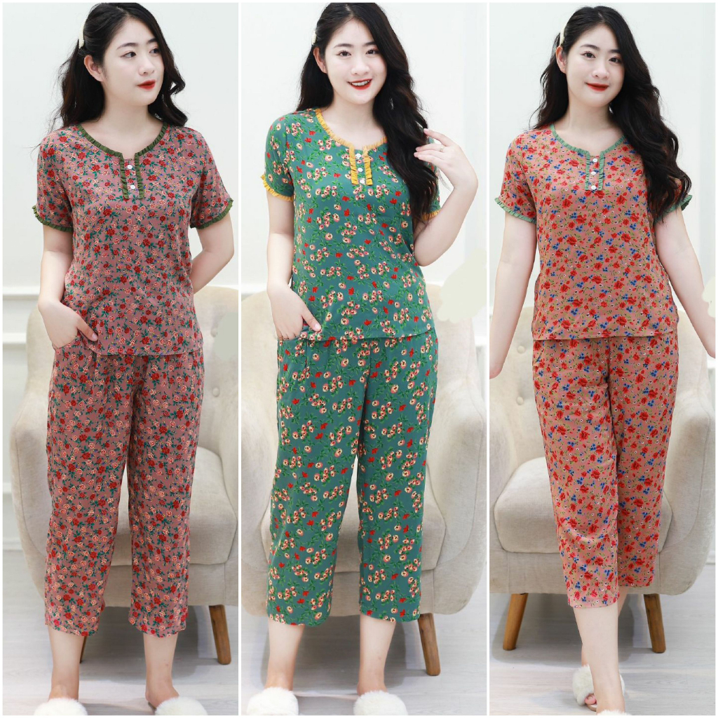 Đồ bộ mặc nhà, quần áo nữ mặc nhà vải lanh nhung mềm mát