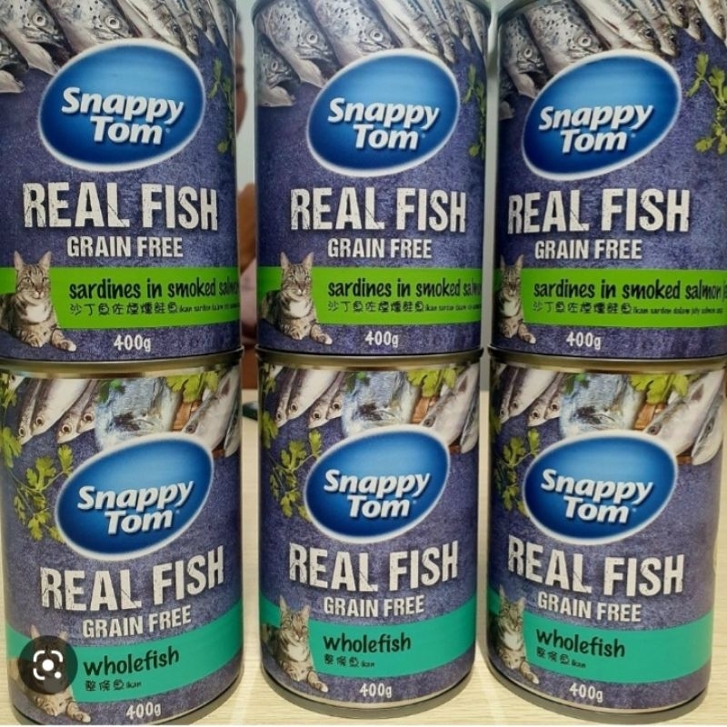 [RẺ NHỨC NÁCH] Pate lon SnappyTom Real Fish 400g
