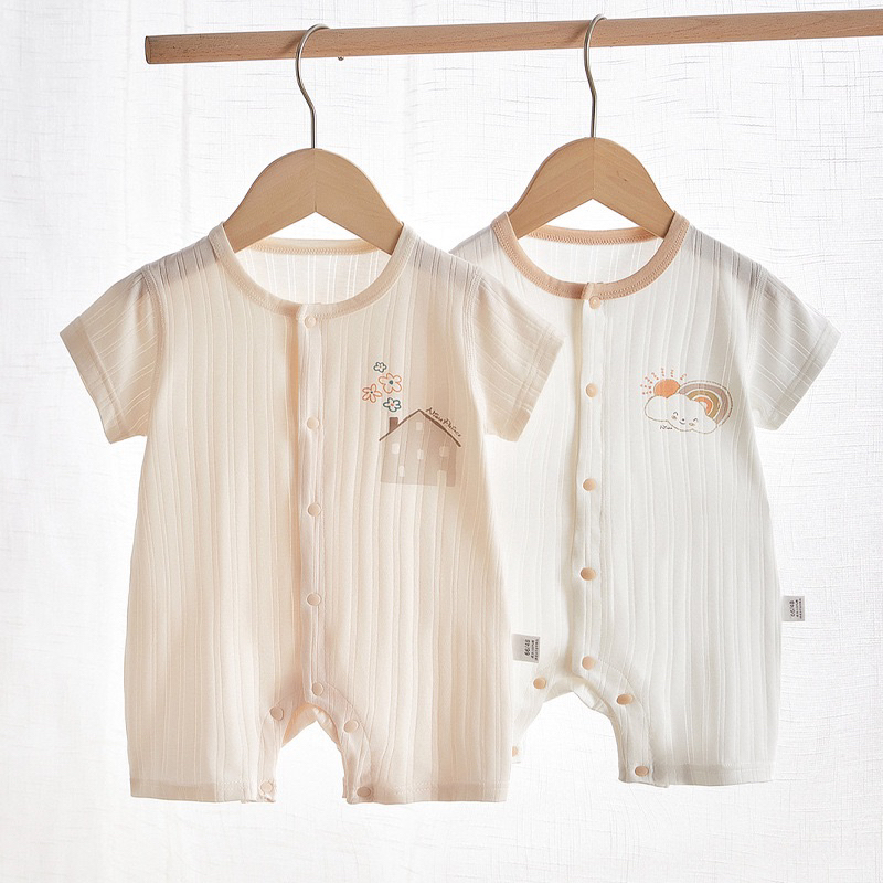 Bodysuit cộc tay cho bé từ 5-13kg vải cotton lạnh cao cấp loại A an toàn cho làn da bé.