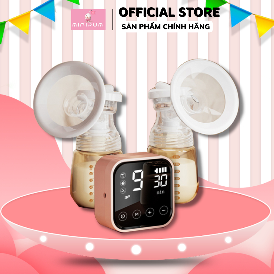 Máy hút sữa Mini Pum chính hãng với 9 cấp hút massage nhẹ nhàng giúp tăng lượng sữa mẹ dành cho bé